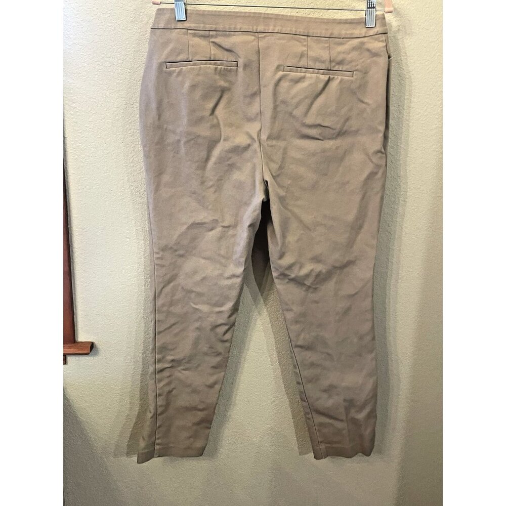 Chico's Pants 1.5 Medium So Slimming Brown Tan Khaki US 10 Casual Neutral - Picture 2 of 8